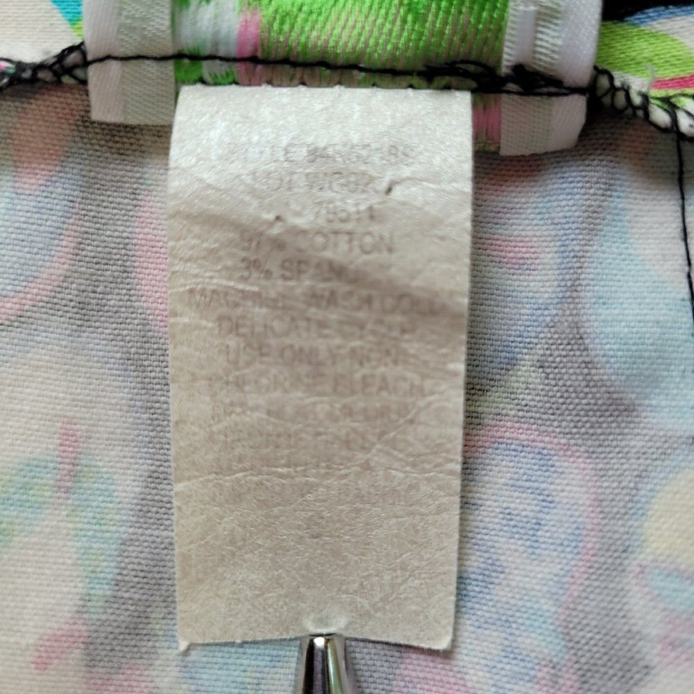Bamboo Traders Size 6 Skort Skirt Novelty Barbiecore Pink Ribbon Trim Stretchy - Picture 4 of 10